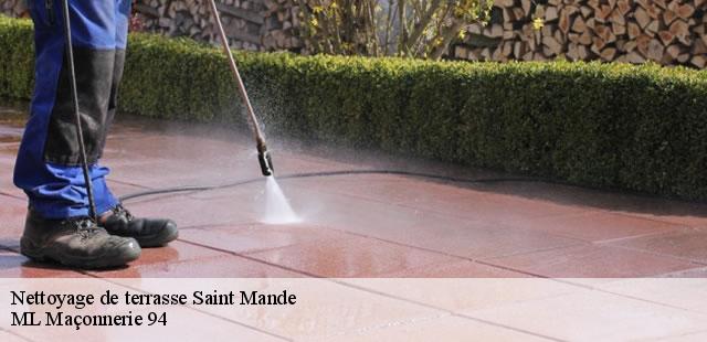 Nettoyage de terrasse  saint-mande-94160 Maçon Vees