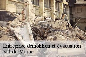 Entreprise démolition et évacuation Val-de-Marne 